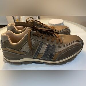 PERRY ELLIS America MEN'S LIGHTWEIGHT CASUAL LEATHER SHOES SIZE 12 NICE!